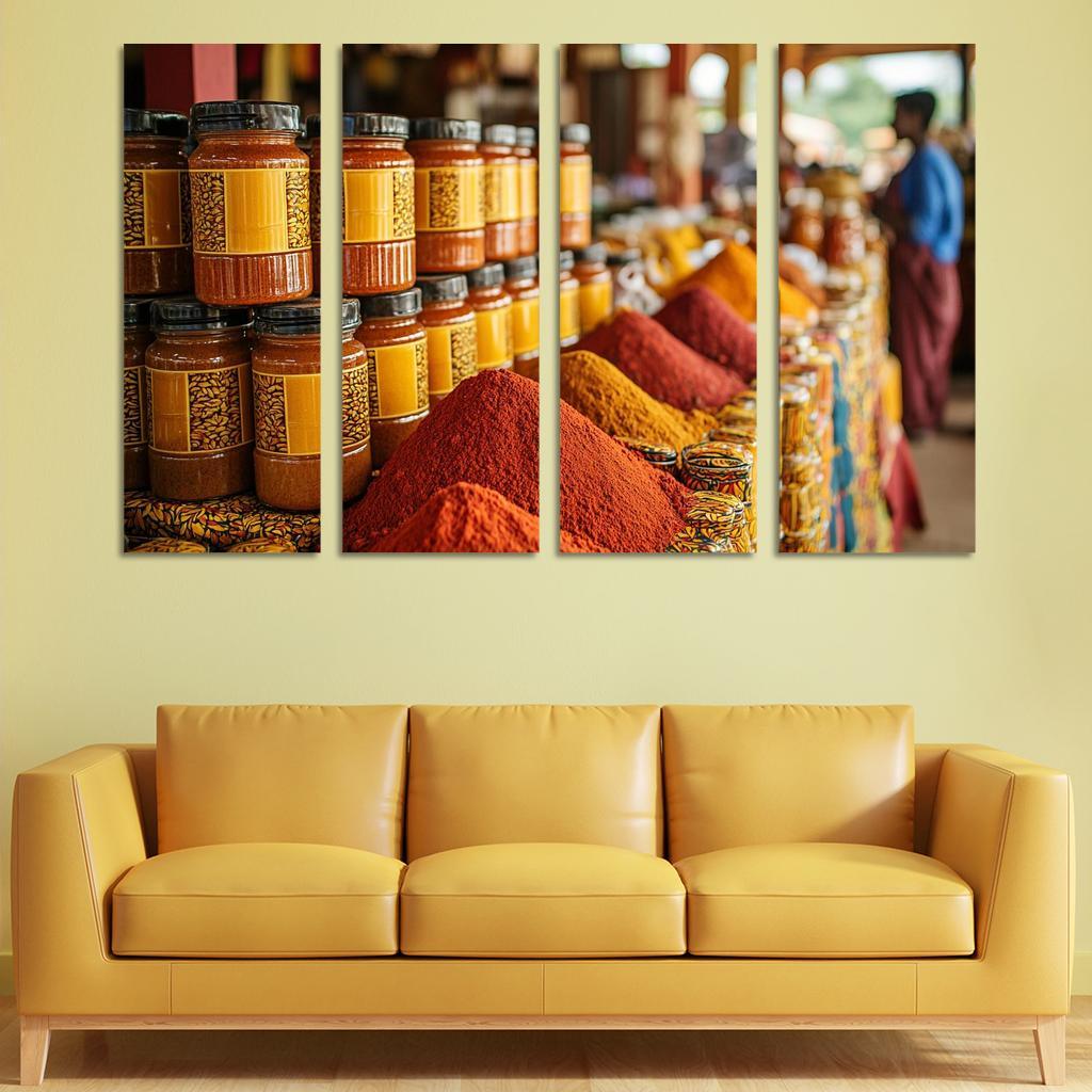 The Spice Market Abstract Paintings Frame