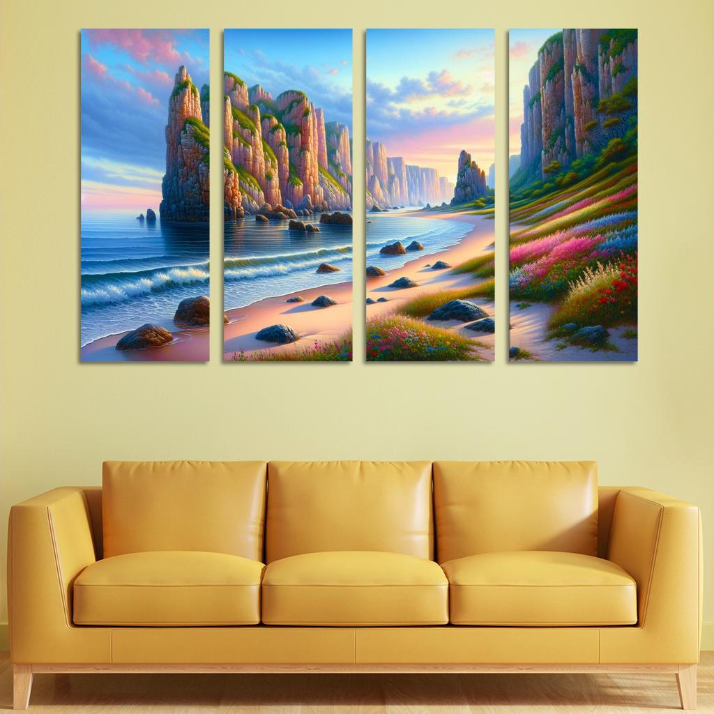 Ocean Whisper Sound Therapy Beach Premium Artwork Frames