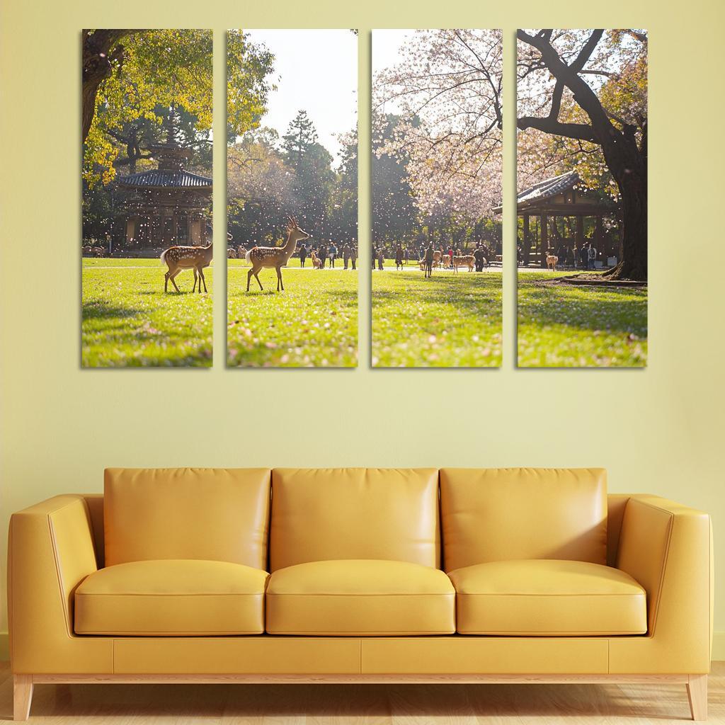 Nara Park Abstract Paintings Frame