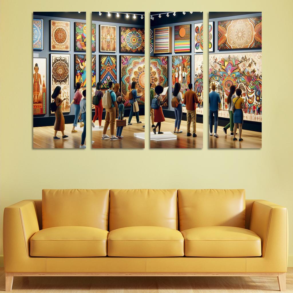 Bridging Cultures Artistic Expressions Of Unity Framed Paintings