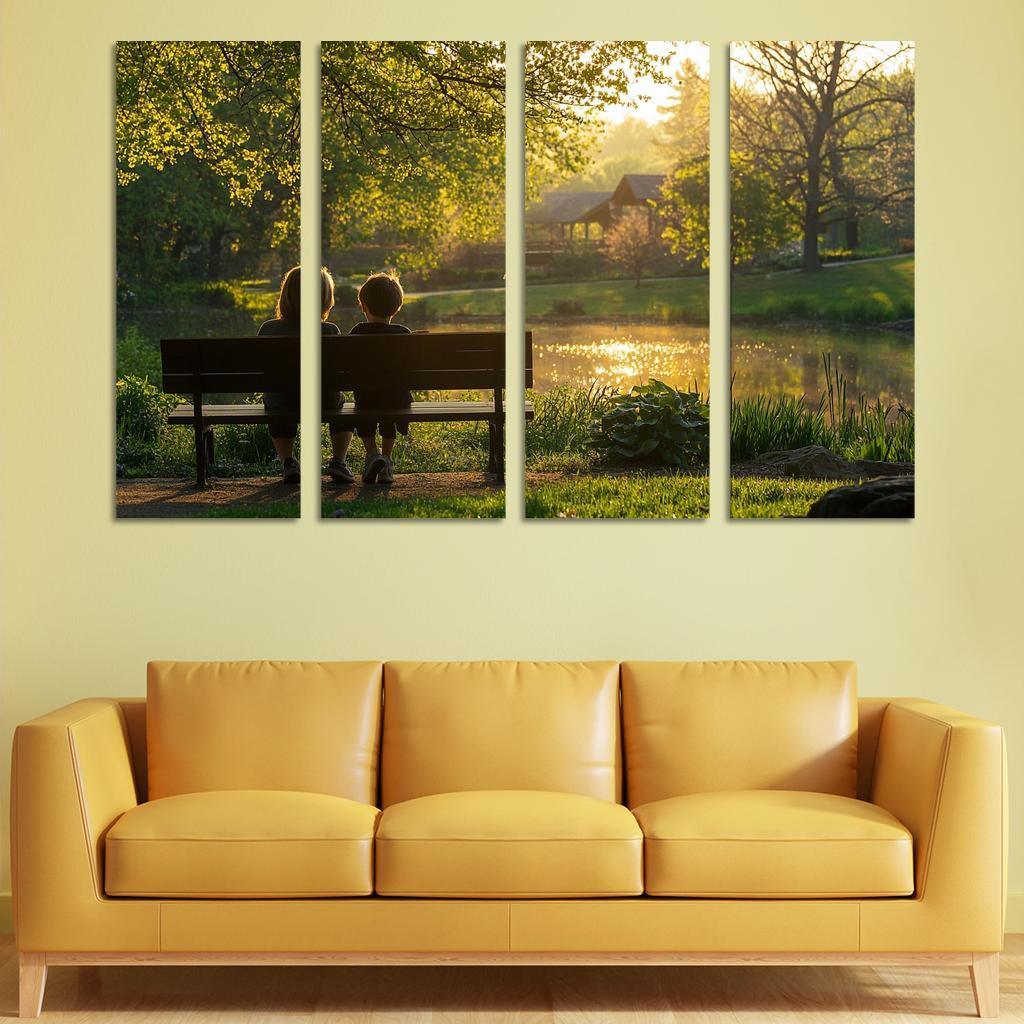 Moments Of Reflection A Mothers Wisdom Canvas Paintings Frame