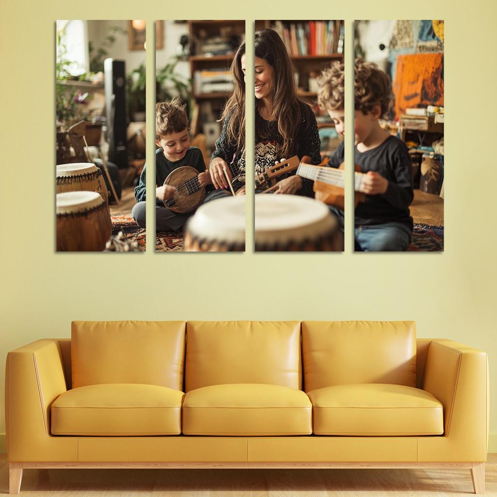 A Symphony Of Love A Mothers Melodies Canvas Paintings Frame