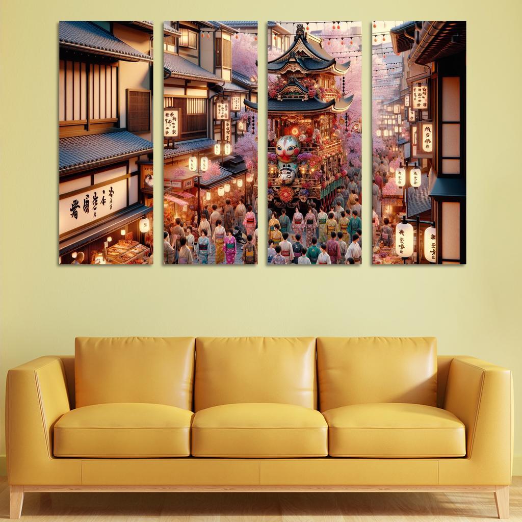 Gion Matsuri - Japan Modern Paintings Frame