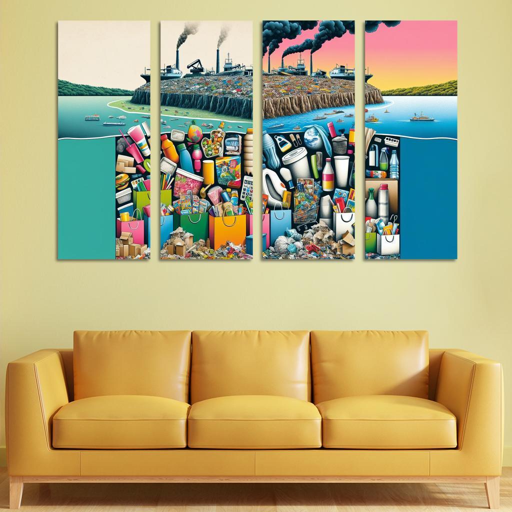 The Cost Of Convenience Visualizing Consumerism's Impact Art Trends