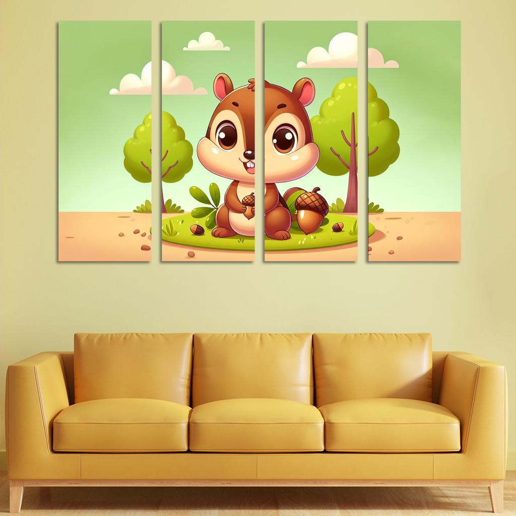 Charming Chipmunk - Nature's Delight Framed Paintings