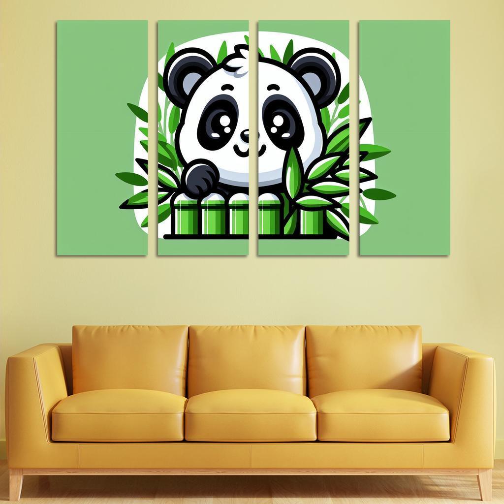 Exploring Panda Modern Paintings Frame