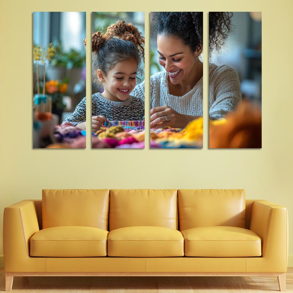The Tapestry Of Love Weaving A Mothers Story Canvas Paintings Frame