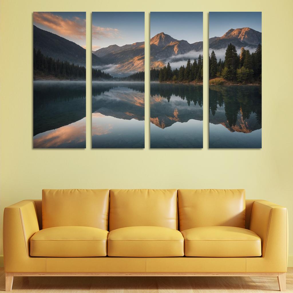 The Serene Reflection Of Glassy Lake Art Trends