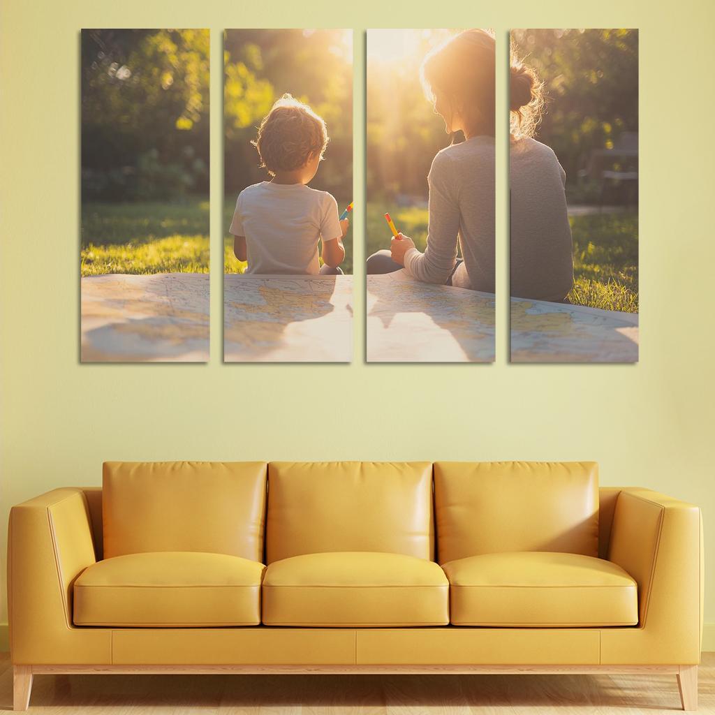 The Map Of Memories Navigating A Mothers Love One-piece Frames