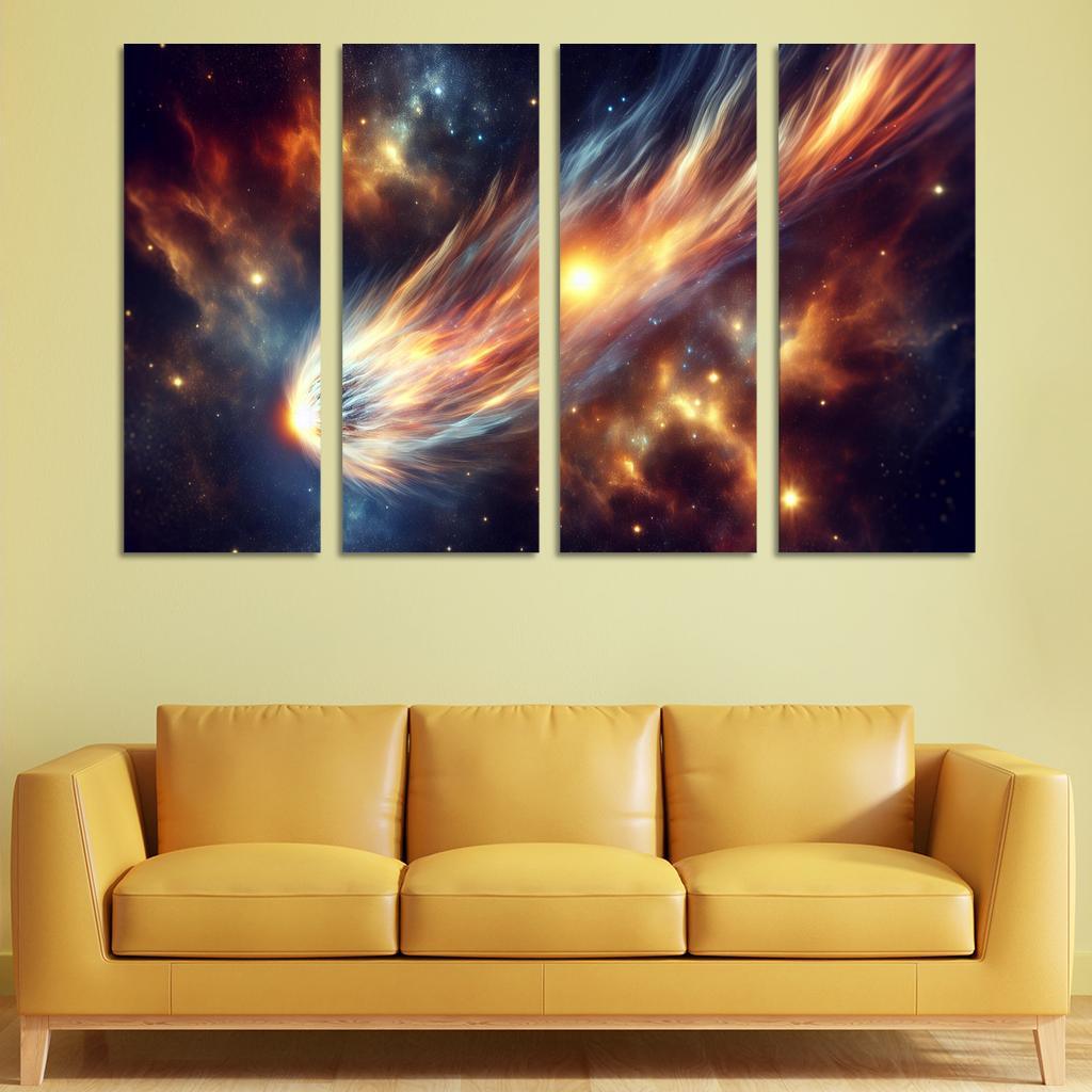 The Allure Of Comets And Their Trails Abstract Paintings Frame