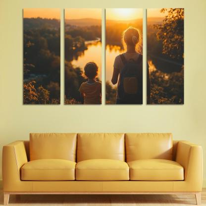 Her Unwavering Spirit A Mothers Strength Canvas Paintings Frame