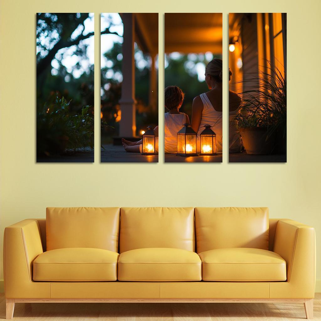 The Light Of Guidance A Mothers Wisdom Canvas Paintings Frame