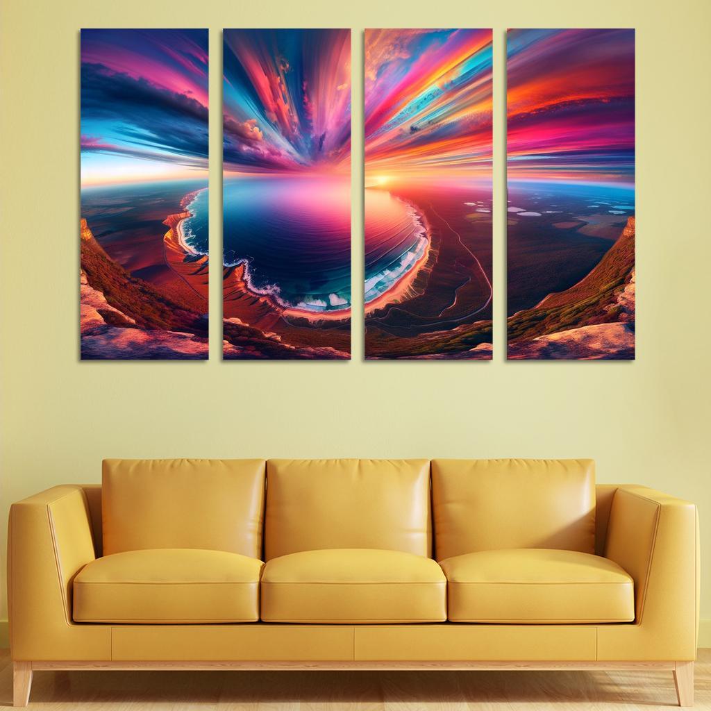 Azure Point Scenic Lookout Spot Custom Paintings Frame