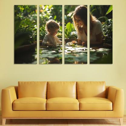 Reflections Of Love A Mothers Wisdom In Nature Canvas Paintings Frame