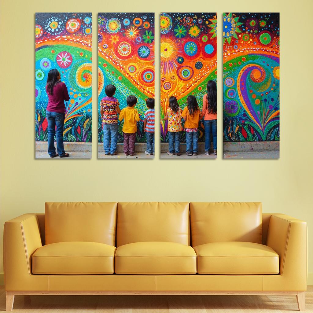 A Mothers Love The Heartbeat Of The Family Custom Paintings Frame