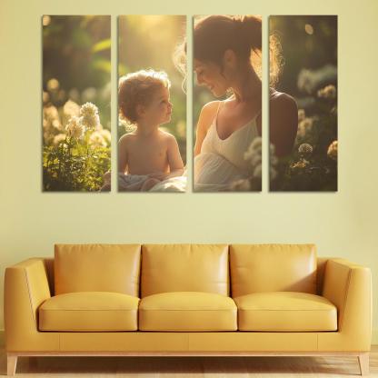 A Heartfelt Connection The Unspoken Bond Of Love Canvas Paintings Frame