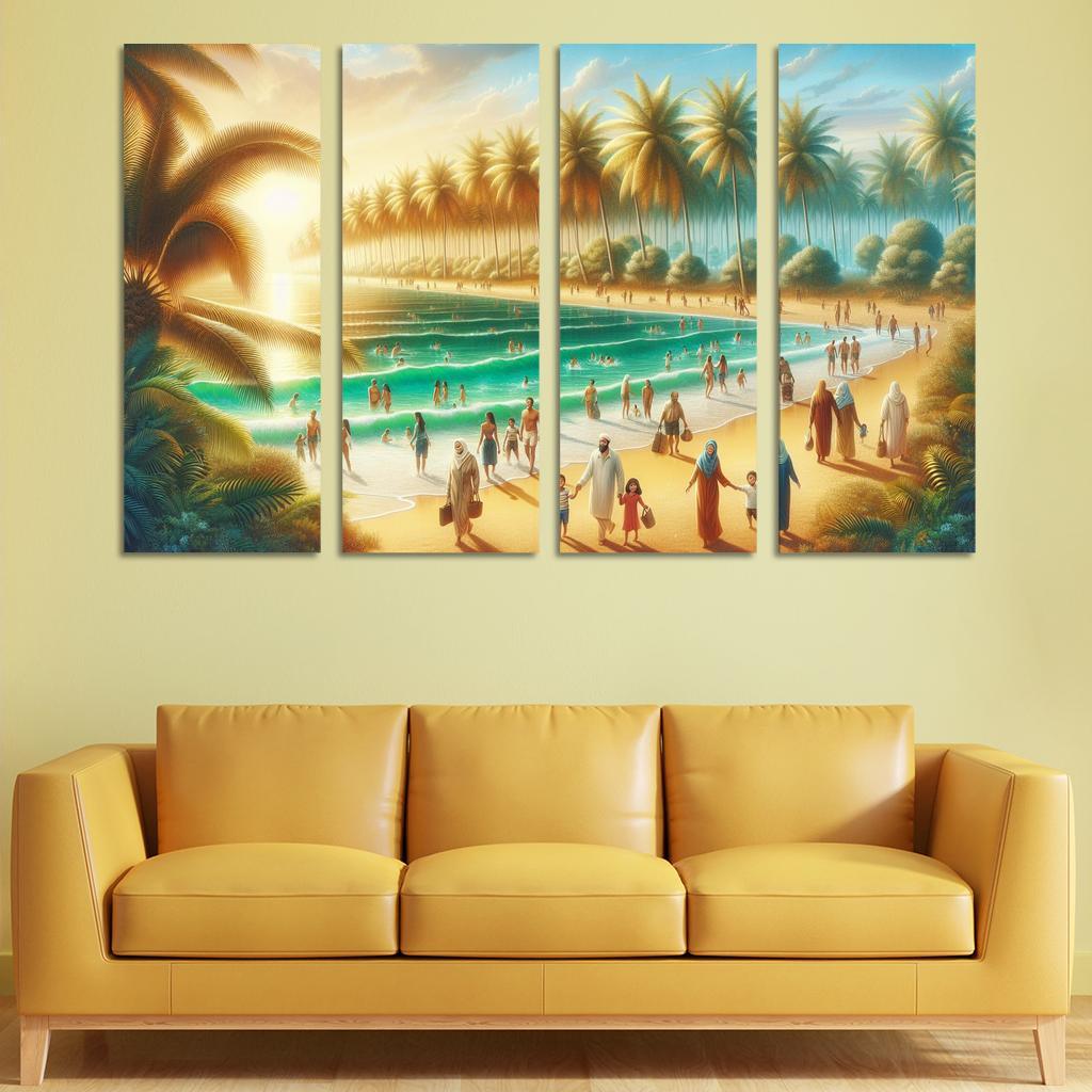 Elysian Fields Beach Custom Paintings Frame