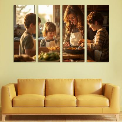 Home Is Where Mom Is The Comfort Of A Mother's Love Canvas Paintings Frame