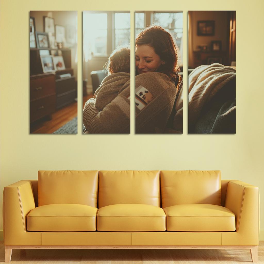 A Warm Embrace The Heart Of Connection Custom Paintings Frame