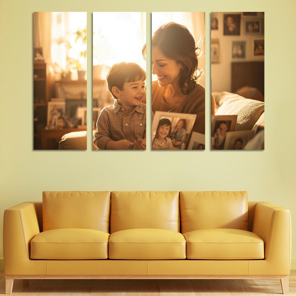 Moments In Time A Mother's Embrace Through The Years Canvas Paintings Frame