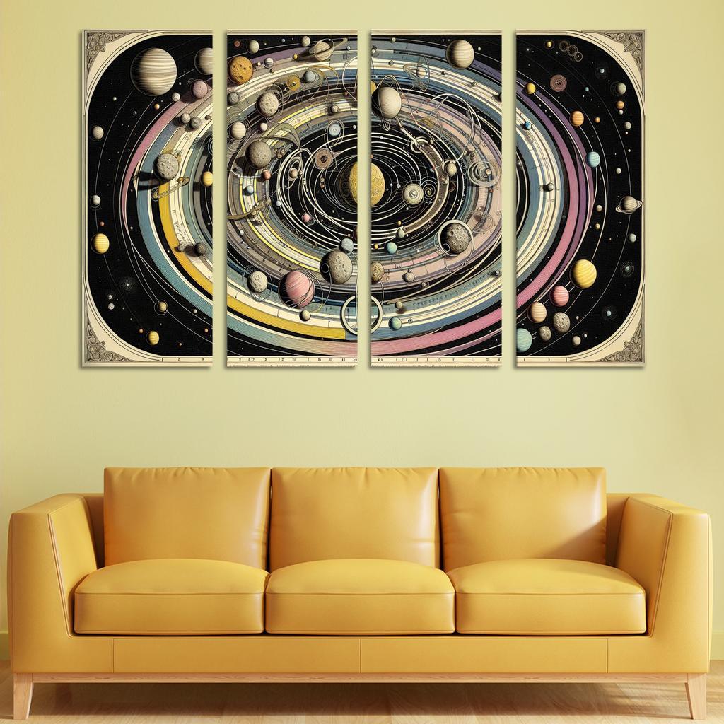 The Harmony Of Celestial Mechanics Abstract Paintings Frame