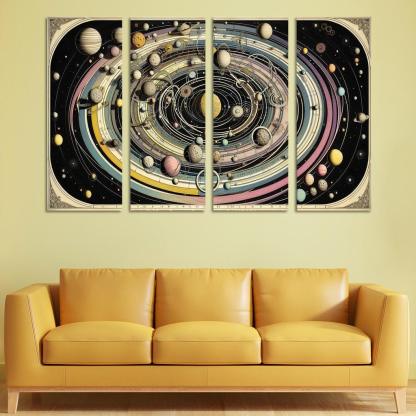 The Harmony Of Celestial Mechanics Abstract Paintings Frame