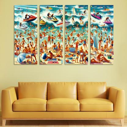 Adventure Cove Thrills On The Water Abstract Paintings Frame