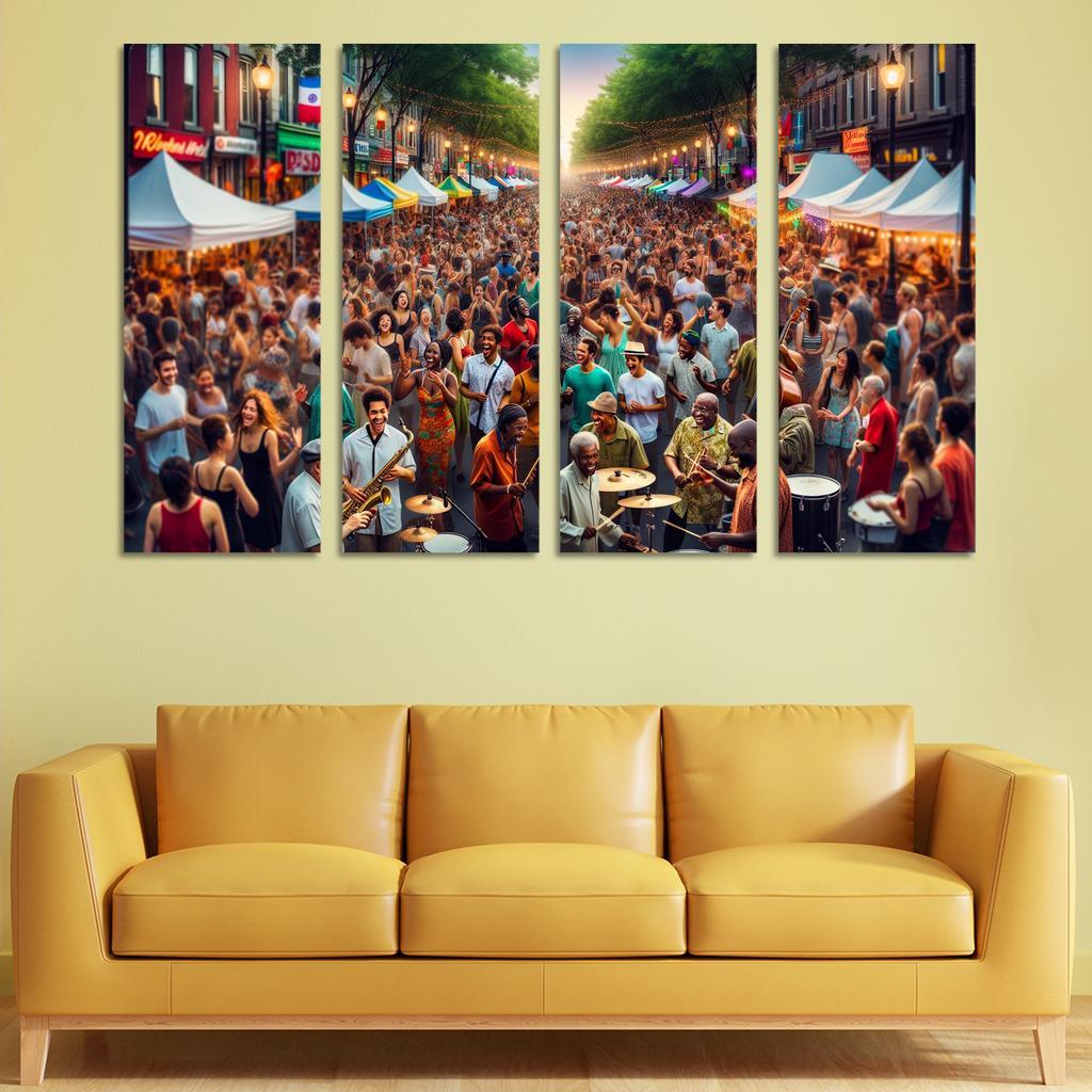 Montreal International Jazz Festival - Canada Modern Paintings Frame