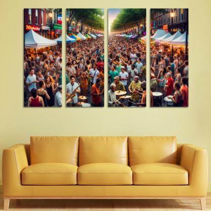 Montreal International Jazz Festival - Canada Modern Paintings Frame