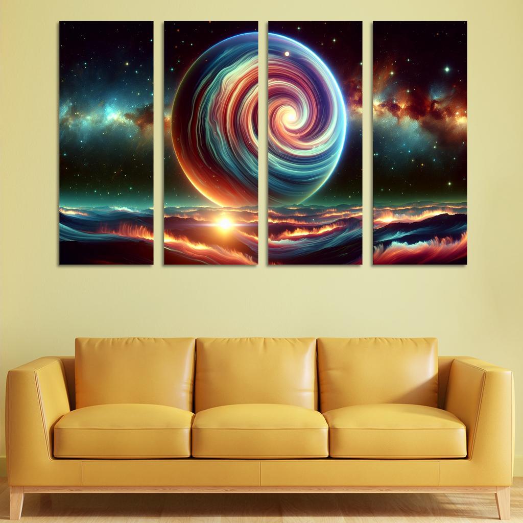The Hidden World Of Gas Giants Abstract Paintings Frame