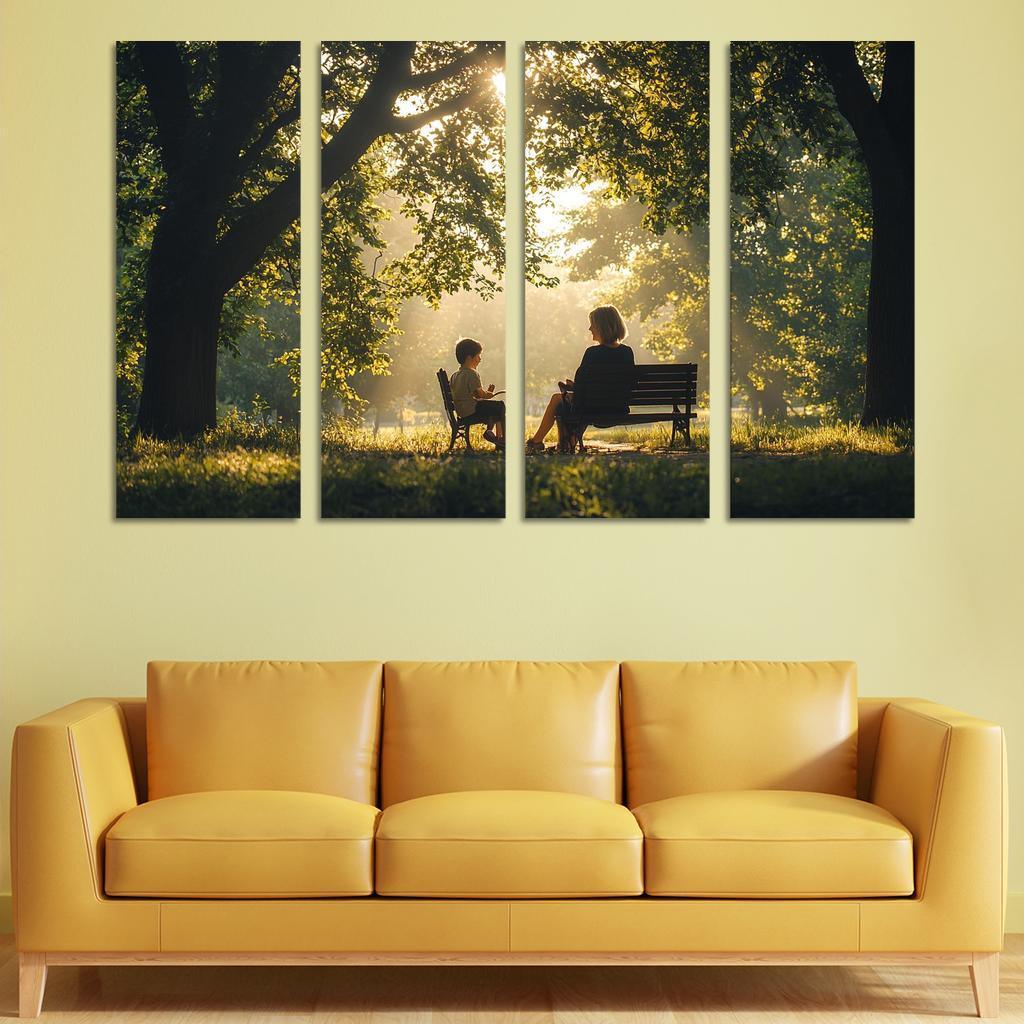 Reflections Of Love A Mother's Heartfelt Advice Canvas Paintings Frame