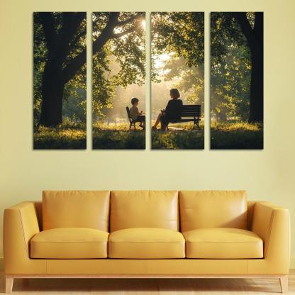 Reflections Of Love A Mother's Heartfelt Advice Canvas Paintings Frame