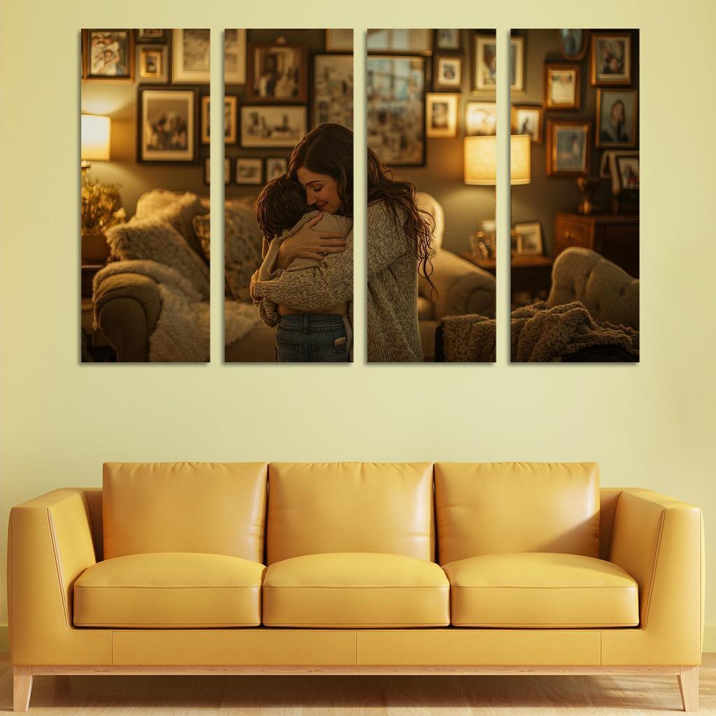 A Mothers Embrace The Heart Of Home Canvas Paintings Frame