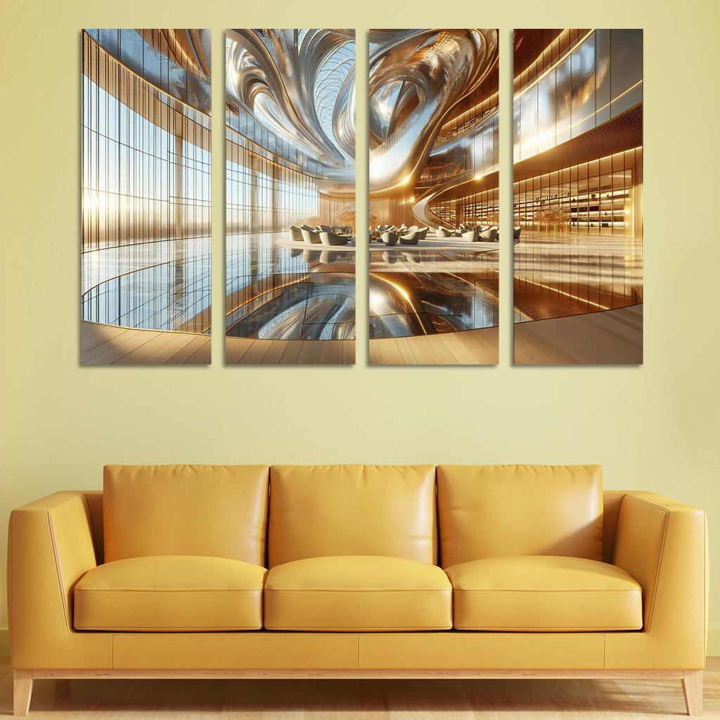 Ethereal Light Structures Custom Paintings Frame