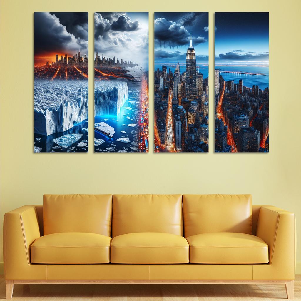 Sounding The Alarm Climate Crisis Awareness Custom Paintings Frame