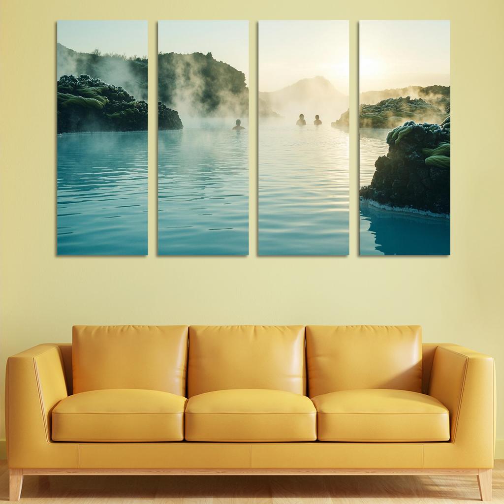 The Blue Lagoon Abstract Paintings Frame