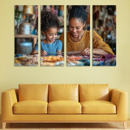 The Tapestry Of Love Weaving Memories Together Canvas Paintings Frame