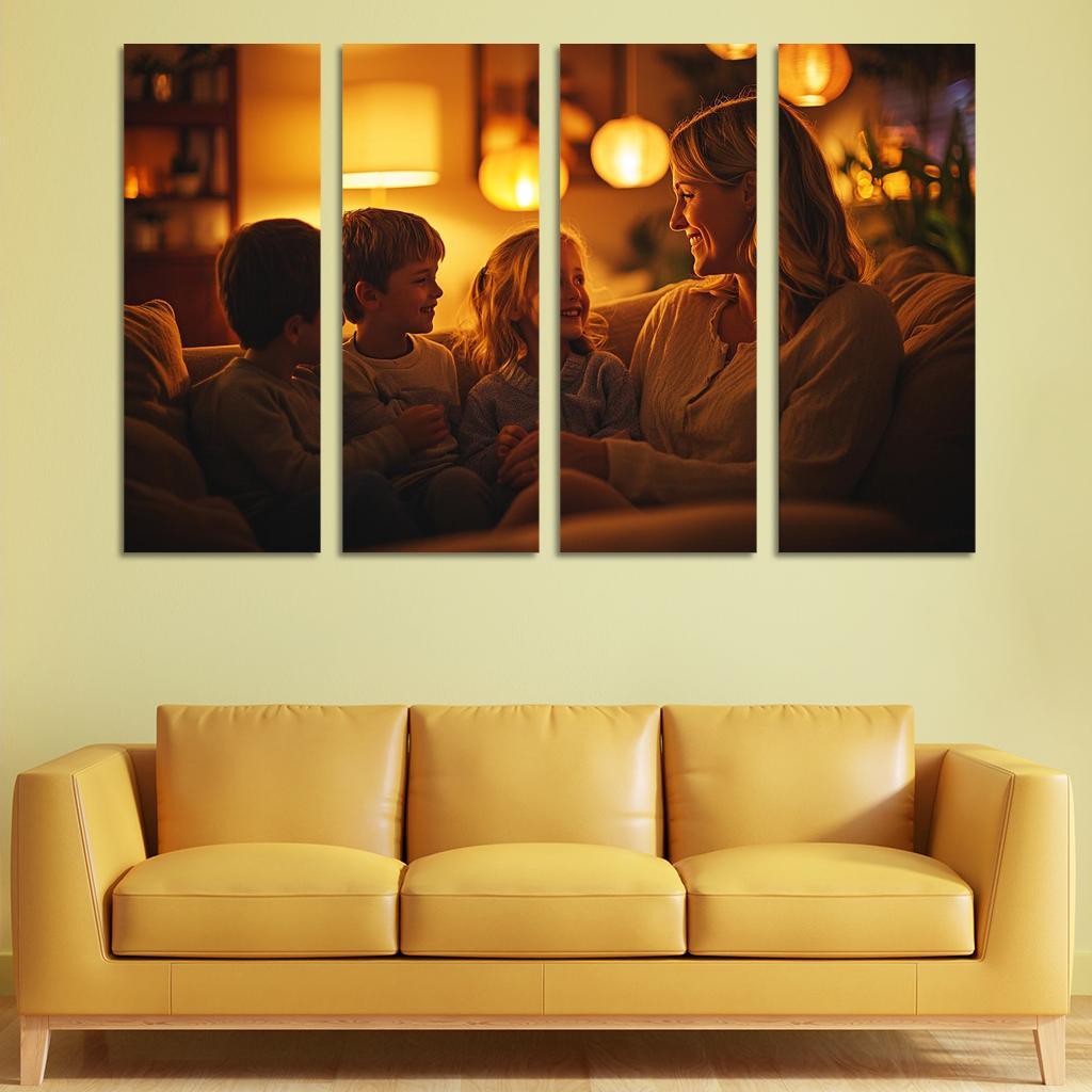 A Mothers Heart The Foundation Of Family Canvas Paintings Frame