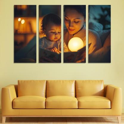 Moments Of Tenderness A Mothers Loving Touch Canvas Paintings Frame