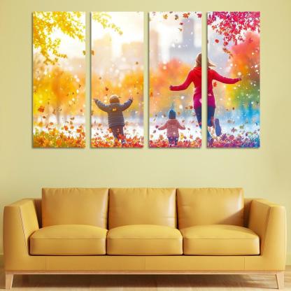 Seasons Of Change Embracing Growth Together Custom Paintings Frame