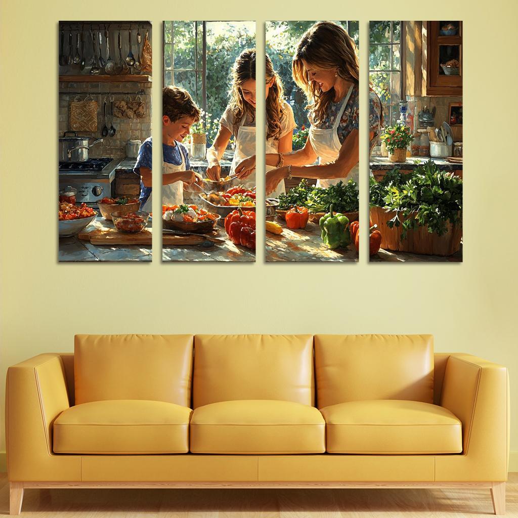 Moments In The Kitchen A Mothers Love Recipe Custom Paintings Frame