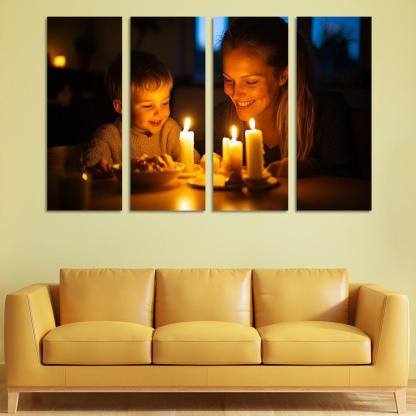 Candlelight Moments Illuminating Love Custom Paintings Frame
