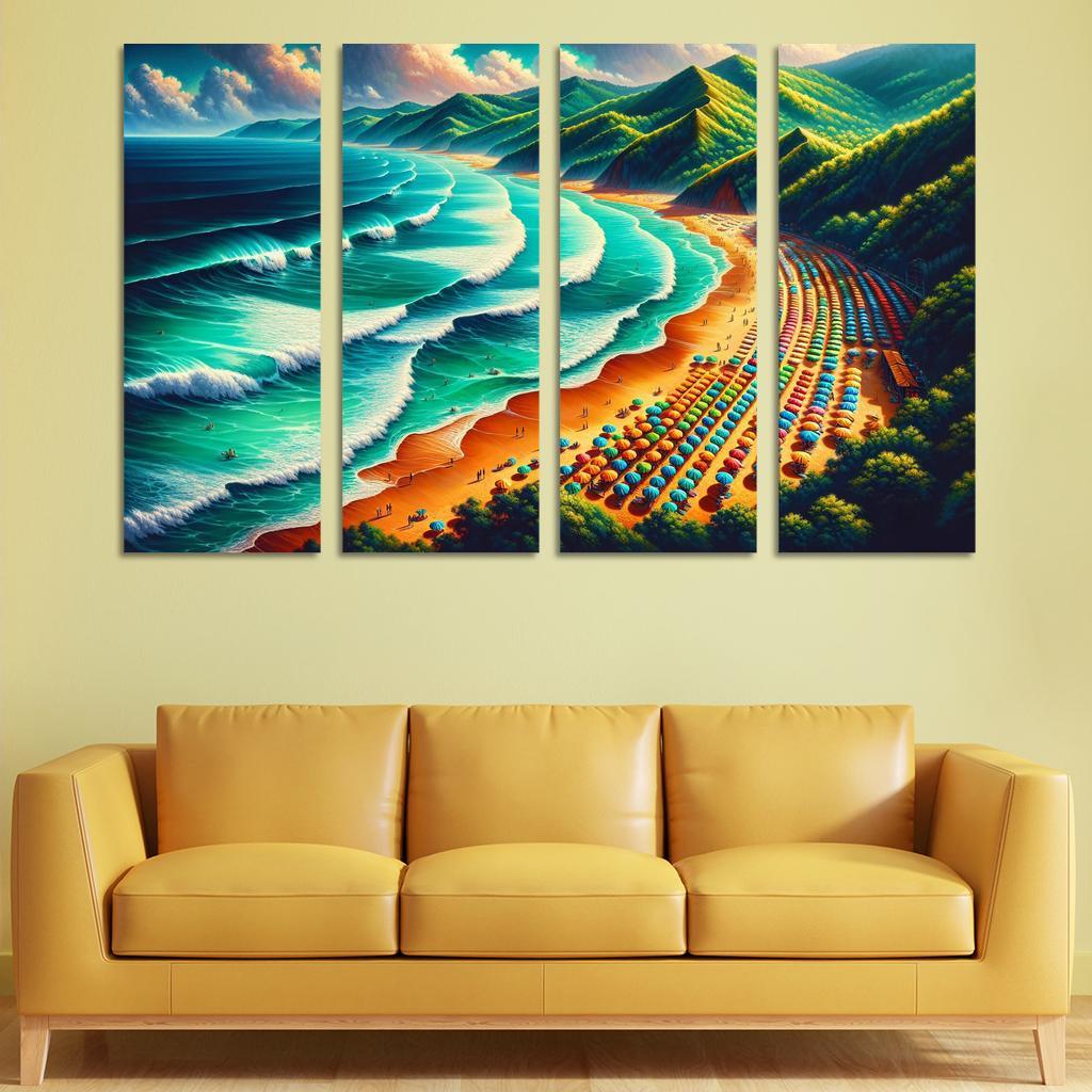 Emerald Isle Adventures Modern Paintings Frame