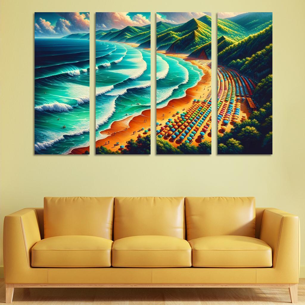 Emerald Isle Adventures Modern Paintings Frame