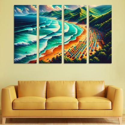 Emerald Isle Adventures Modern Paintings Frame