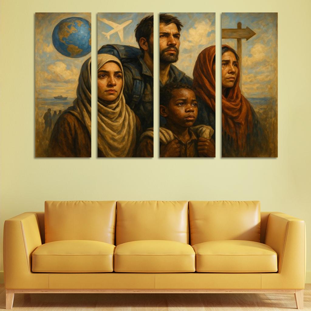 Faces Of Resilience Art Highlighting Refugee Experiences Premium Artwork Frames