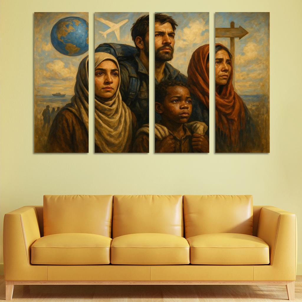 Faces Of Resilience Art Highlighting Refugee Experiences Premium Artwork Frames