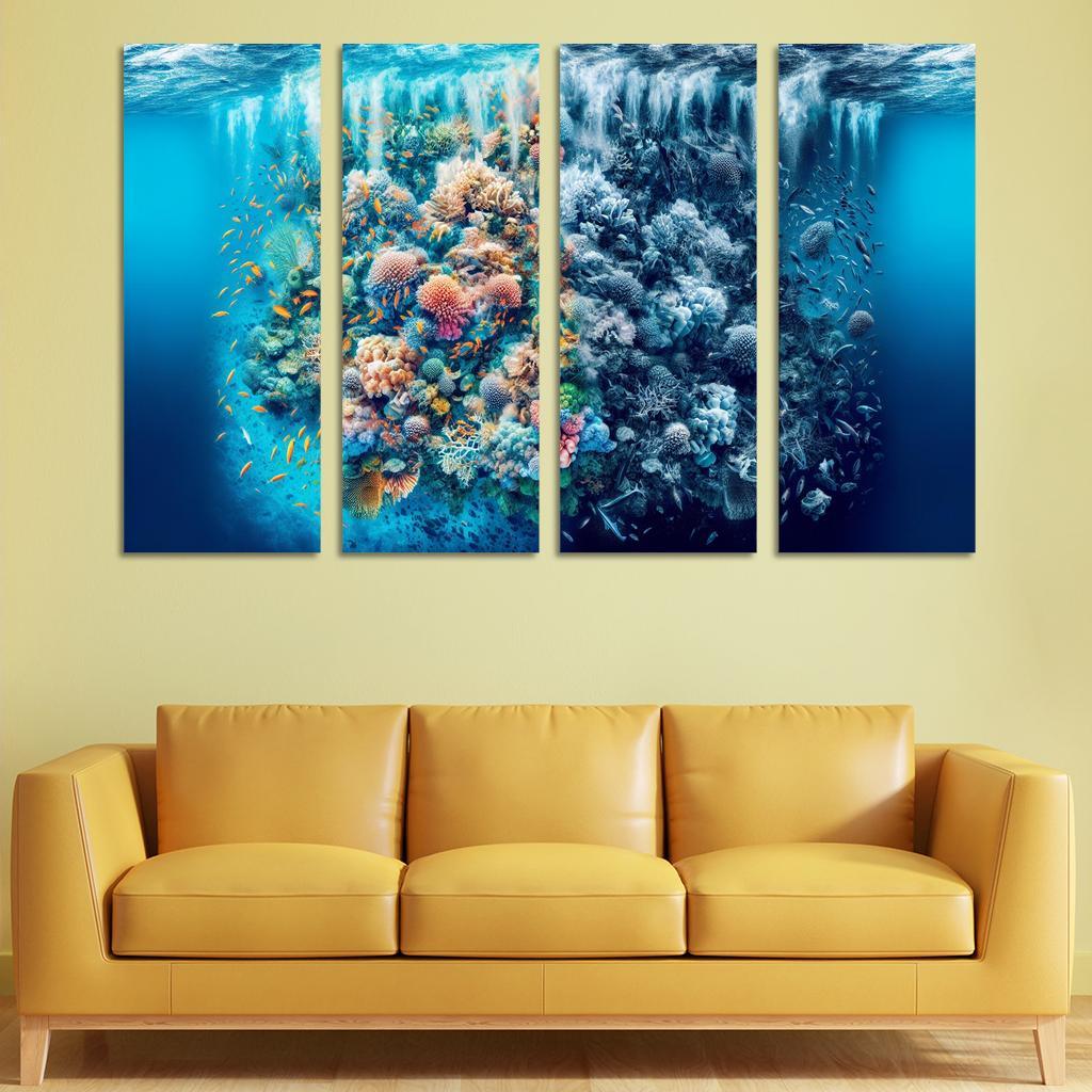 Ocean's Cry A Call To Protect Marine Life Custom Paintings Frame