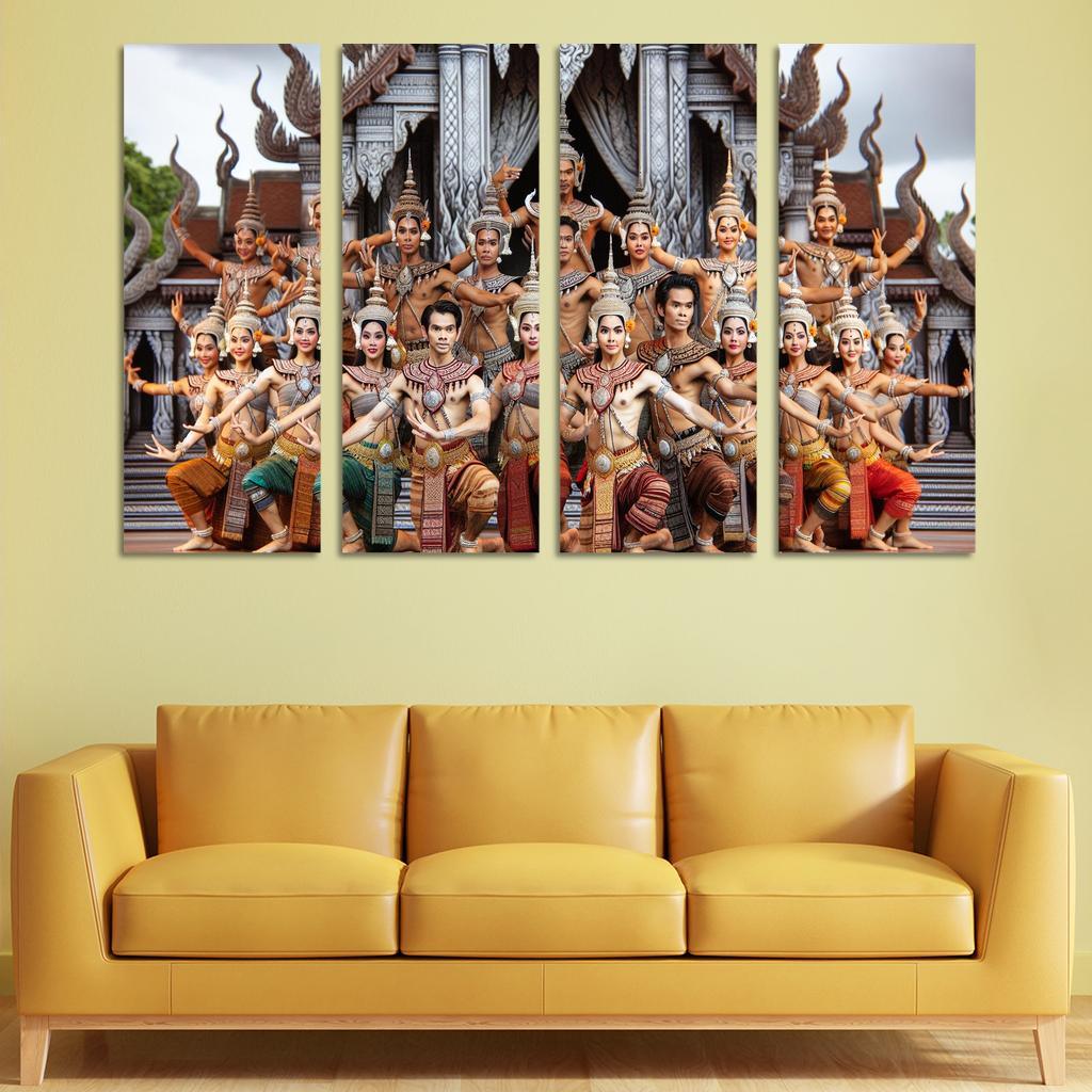 Khmer Dance The Grace Of Cambodia Modern Paintings Frame