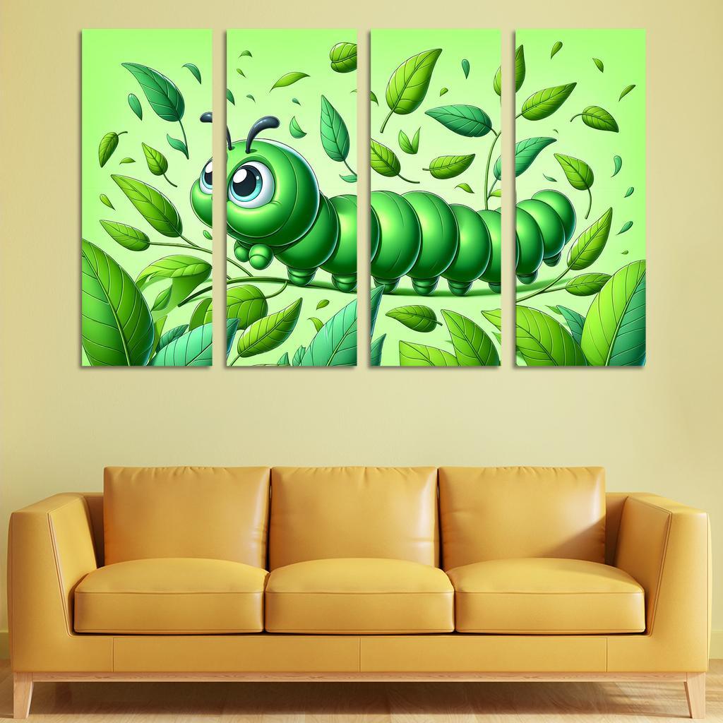 Cuddly Caterpillar Adventure Premium Artwork Frames
